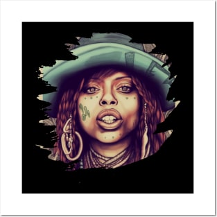 erykah badu Posters and Art